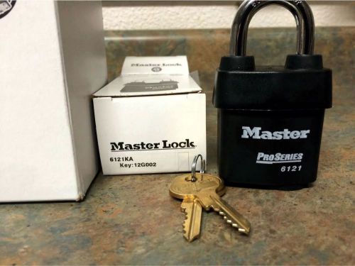 New Master Lock 6121KA 12G002 Pro Series, 1 1/8&#034; Shackle (Qty. 6)