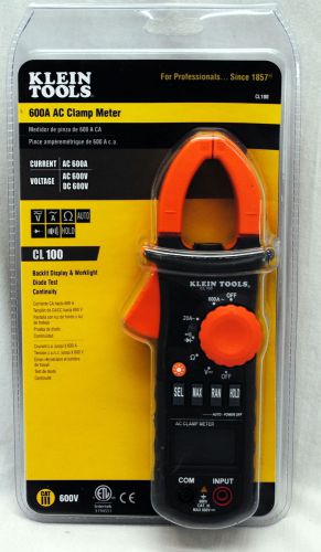 Klein Tools CL100 600A AC Clamp Meter NEW with Case