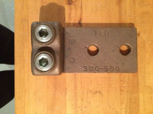 T&amp;B Copper Two Conductor Terminal Lug Connector 300-500