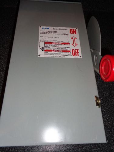 Epson cutler hammer heavy duty safety switch disconnect box 30 amp dh361urk for sale