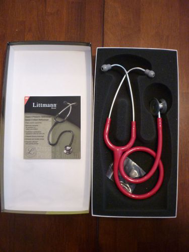 Littmann Brand Classic II Pediatric Stethoscope-Red(see details)