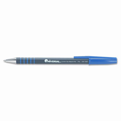 Universal® Comfort Grip Ballpoint Stick Pen, 12/Pack