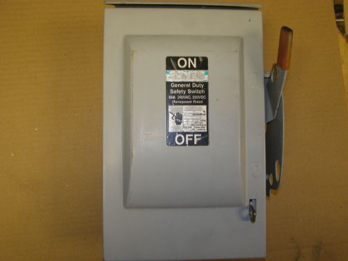 Siemens  Non-Fusible 3R Safety Switch  GNF322R  60A  240V  3Ph