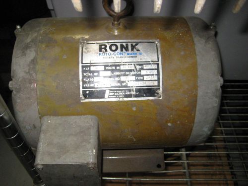 RONK ROTO-CON MARK II MODEL 92 ROTARY TRANSFORMER