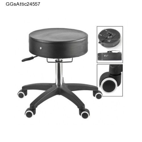 Adjustable Rolling Stool by Master Massage Office Drafting Portable Easy Chair