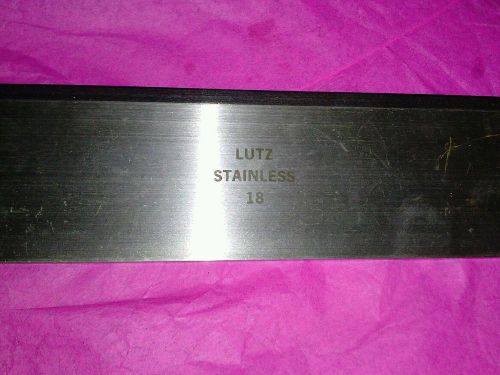 LUTZ. 18&#034;  Stainless Steel Cutting Straightedge