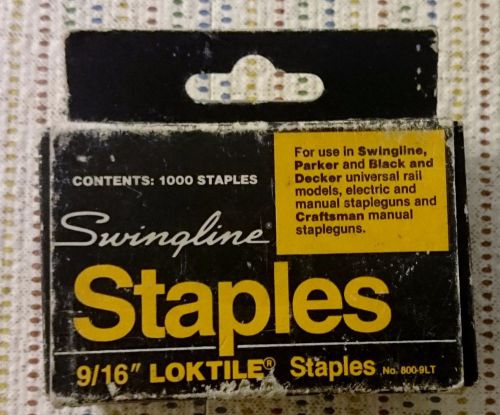 Swingline Staples 9/16&#034; Loktile № 800-9LT Parker Black and Decker Craftsman