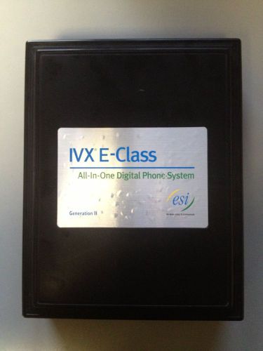 ESI IVX E-Class Phone System Generation II- power supply, 684 port card,  2MB