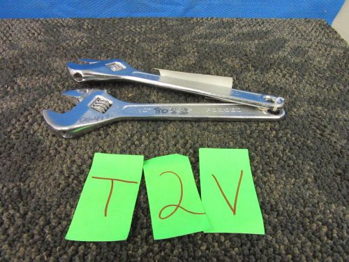2 toolbasix adjustable wrench 10&#034; tool usa military surplus crescent used for sale