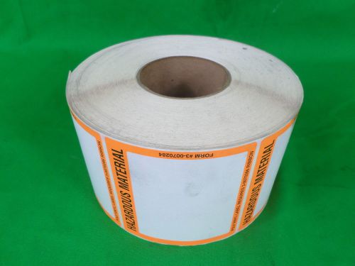 Roll of 1400 ITECH Automation 68785 Hazardous Material Label