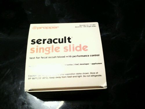 Seracult Fecal Occult Blood Test Box 100 cards with 2 developers