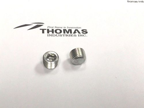 Thomas Industries Oil Less Recovery Compressor Body Plugs 1/8 NPT Part# 625114
