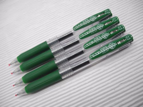 5pcs Zebra Sarasa Clip 0.5mm roller ball pen Viridian smooth(Japan)