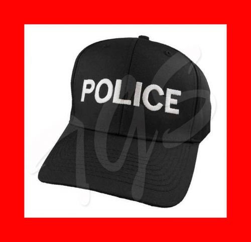 HEROS PRIDE 6753 Police Hat, Brim, Black/White, Universal