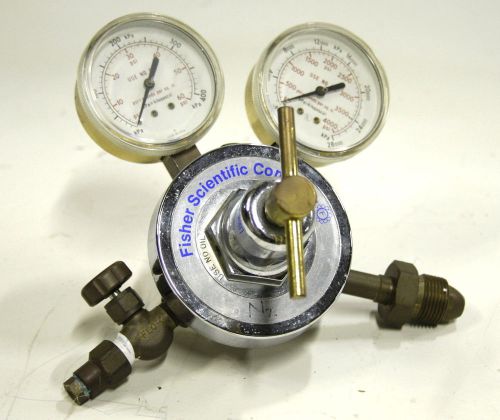 Fisher scientific  cga 580 gas cylinder regulator 12989 for sale