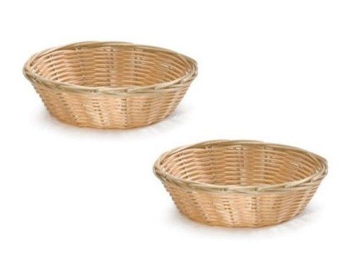NEW 8-Inch Round Woven Bread Roll Baskets Food Serving Baskets Basket Restaur...