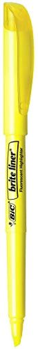 BIC Brite Liner Highlighter, Chisel Tip, Yellow, 12-Count