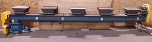 Feeder auger screw conveyor 16&#039; x 9&#034;  , Meyer , 10&#034; x 10&#034;  rotary airlock 1.5hp