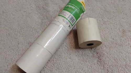 3 inch by 150 feet paper rolls, 4 of them
