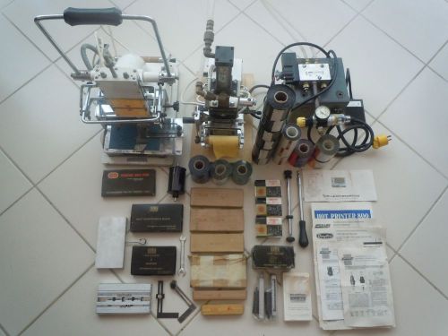 LOT of 2 Hot Printer 1000 and 800 with Many Accessories and Parts