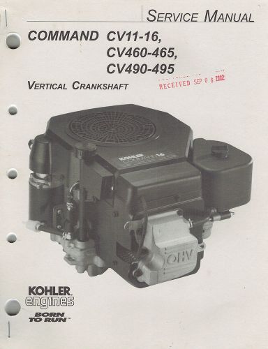 Kohler comm various vertical  crankshaft  engine service manual for sale