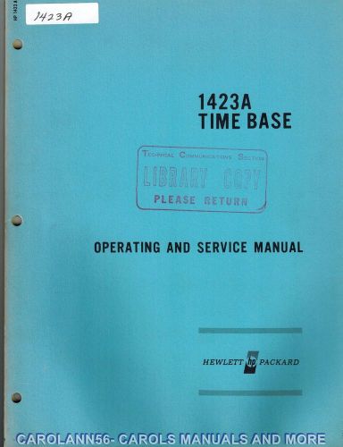 HP Manual 1423A TIME BASE