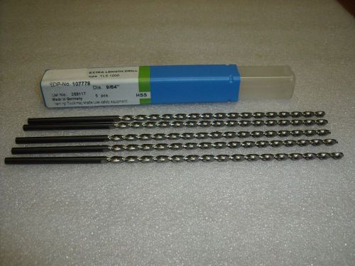 9/64&#034; extra length parabolic flute drill bit 4-1/2&#034; x 6-3/8&#034;  - 1 pc for sale