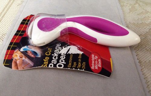 Package Opener by SCOTCH Safe Cut Retractable Micro-Tip Blade White &amp; Purple