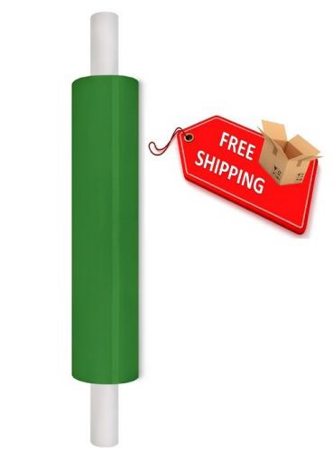 (1) Roll 20&#034; 80 Ga 1000&#039; Extended Core Banding Stretch Wrap Film Green