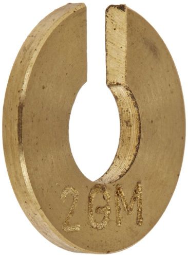 Ajax Scientific Brass Material Slotted Weight 2 Grams and Calibration