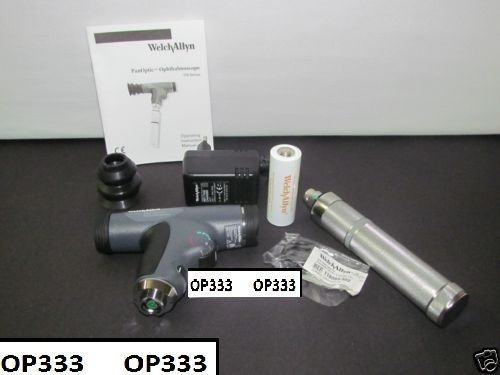Welch allyn 3.5v panoptic ophthalmoscope with ni-cad handle # 11820-c, hls ehs for sale