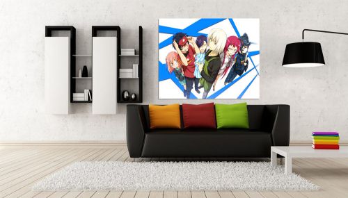 Anime,The Devil Is A Part-Timer,Canvas Print,HD,Decal,Wall Art,Banner