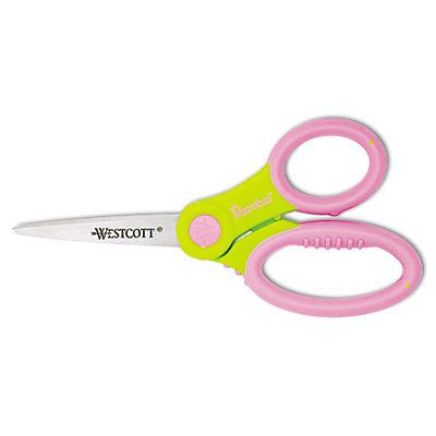 Soft Handle Kids Scissors with Antimicrobial Protection, 5&#034; Pointed
