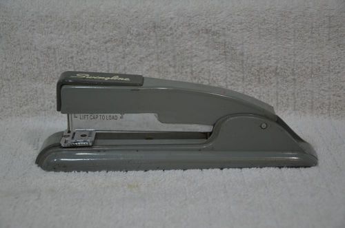 Vintage Battleship Gray Swingline #27 Stapler Desktop Metal Art Deco Industrial