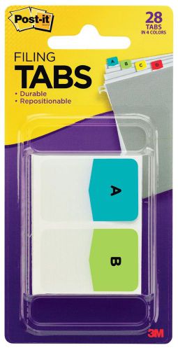 Post-it Tabs Pre-Printed Letters Assorted Colors 1 Inch X 1.5 Inch 26 Tabs pe...