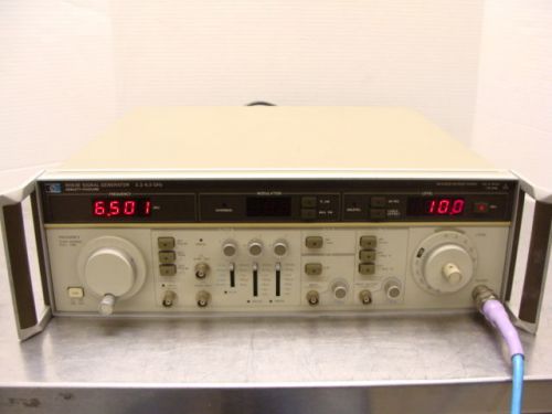 Hp / agilent 8683b microwave signal generator 2.3ghz to 6.5ghz w/ opt 002 nice! for sale