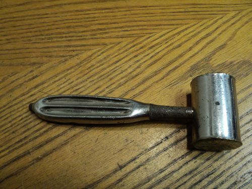 Vintage Supreme Veterinarian ? Bone Dental Hammer Mallet Tool  7-1/4&#034; Brass Head