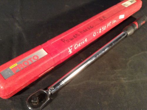 Proto Stanly 6014F Fixed 1/2&#034; Micrometer Torque Wrench, 50 to 250 ft.-lb.