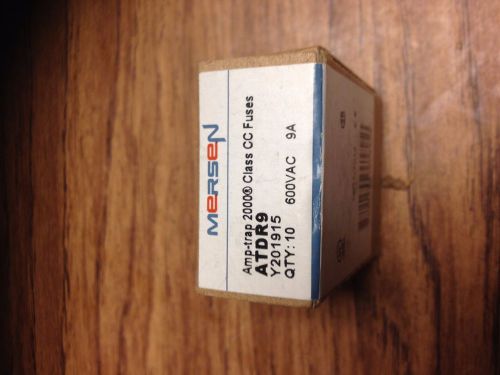 NEW IN BOX (1) CASE OF (10) MERSEN FERRAZ SHAWMUT AMPTRAP  ATDR9 CLASS CC FUSES
