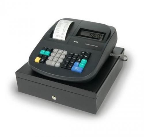 NEW Royal 500DX 8 Clerks, 4 Tax Rates, Memory Protection Locking Cash Register