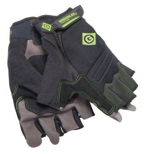 Greenlee 06765-10L Tradesman Fingerless Gloves, Large