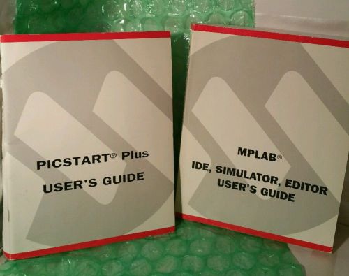 LOT Microchip MPLAB IDE, SIM,EDIT manual and PICSTART PLUS USER&#039;S GUIDE