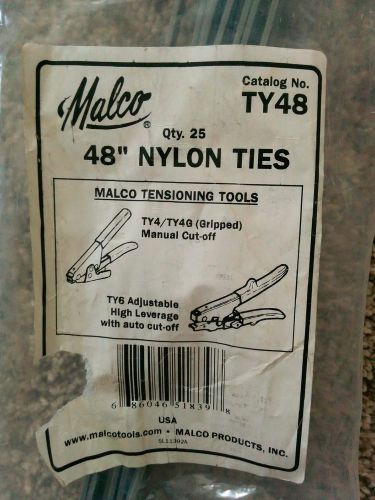Malco TY48 48 in. Nylon Adjustable Tie (15-Pack)