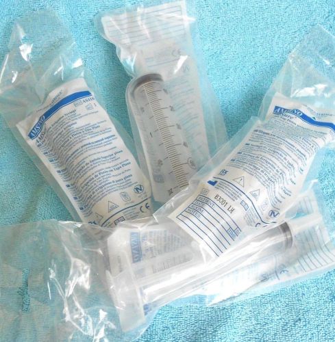 4 AMSINO Flat Top Piston Irrigation Syringes (AS116) for Arts Crafts Meds &amp; Pets
