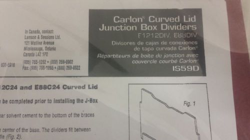 Carlon Curved Lid Junction Box Divider E1212DIV