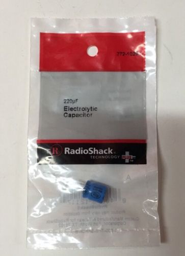 220uF Electrolytic Capacitor #272-1029 By RadioShack