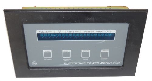 Ge 3720-acm-277 digital electronic power monitor meter 20 ma 3-phase / warranty for sale