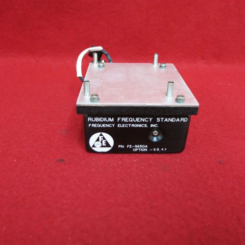 Frequency Electronics FE 5650A 10 MHz Rubidium Frequency Standard W/ Opt 20,47