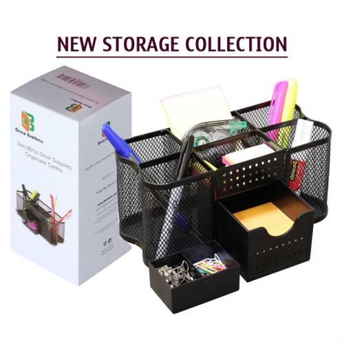 Desk Drawer Office Pen Collection Stationery Storage Holder Organizer Gift Box