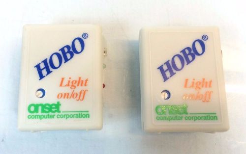 Lot of 2 HOBO H06-002-02 Light On/Off data loggers Onset Computer Corp